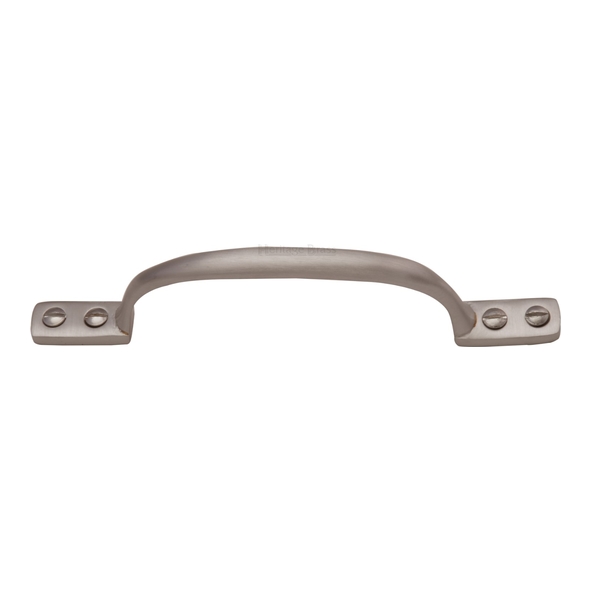 V1090 152-SN • 152 x 35mm • Satin Nickel • Heritage Brass Straight Face Fixing Cabinet Handle